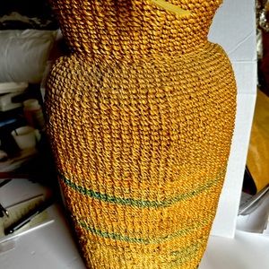 Handwoven basket vassal from the Philippines
